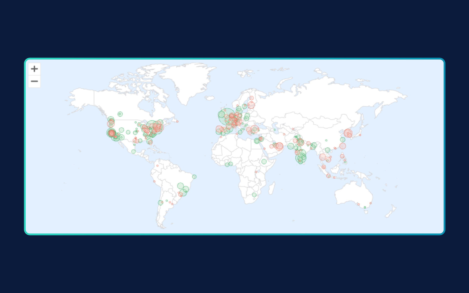 Chart: Global AI talent migration flows in 2025 — London +54 net gain, Toronto +23, Bengaluru +19, New York +13, Seoul -6 net loss
